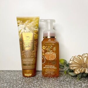 Bath & Body Works Fall Scents Body Lotion & Hand Soap Marshmallow Pumpkin Latte